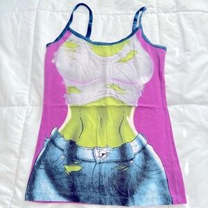 Marvel Women's Tank Top - She-Hulk Purple, Green, and Blue